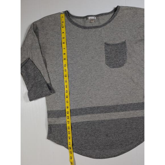 Smartwool Akamina Crew Neck Sweater Women’s M Gray Pocket Stripe Merino Wool - Picture 12 of 15